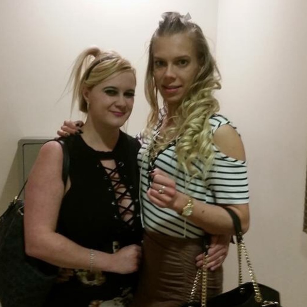 YaYa & Co. "Cold shoulder" deep V stripped shirt